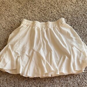 Chic Cream Mini Skirt